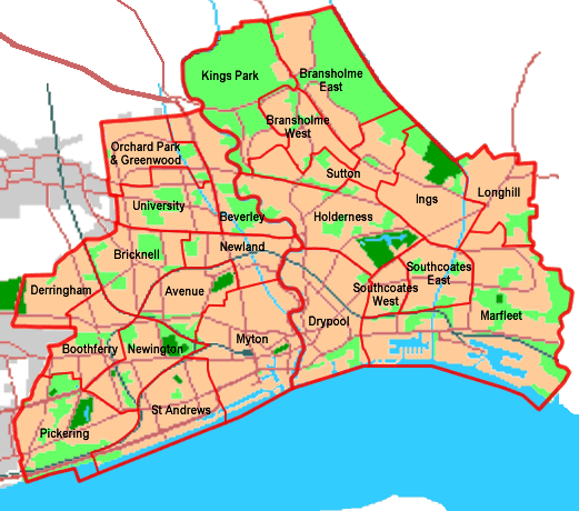 Kingston Upon Hull map